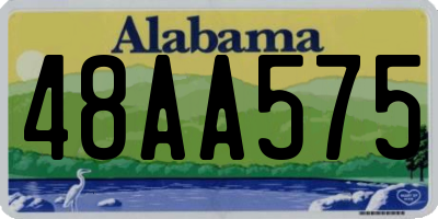 AL license plate 48AA575