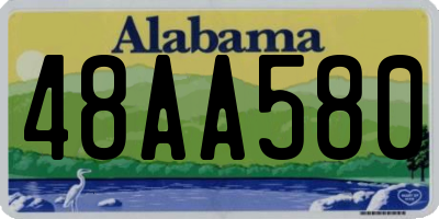 AL license plate 48AA580