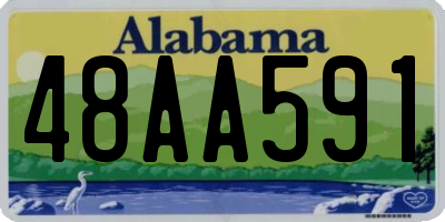 AL license plate 48AA591