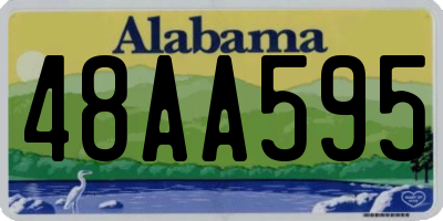 AL license plate 48AA595