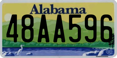 AL license plate 48AA596