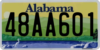 AL license plate 48AA601