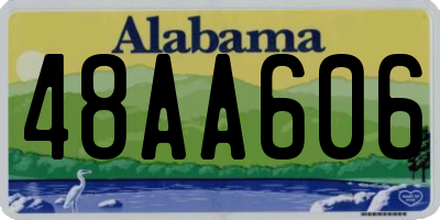 AL license plate 48AA606