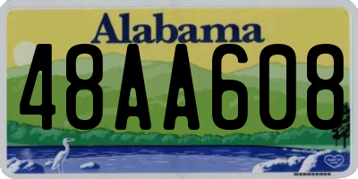 AL license plate 48AA608