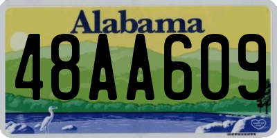 AL license plate 48AA609