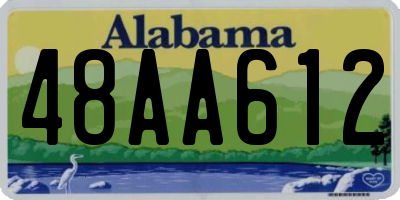 AL license plate 48AA612