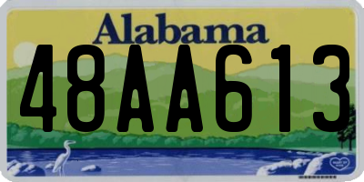 AL license plate 48AA613