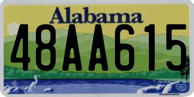 AL license plate 48AA615