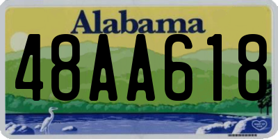 AL license plate 48AA618