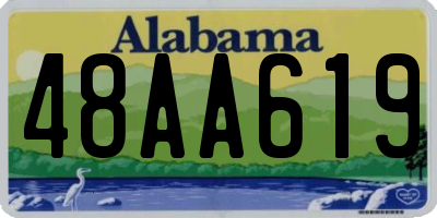 AL license plate 48AA619