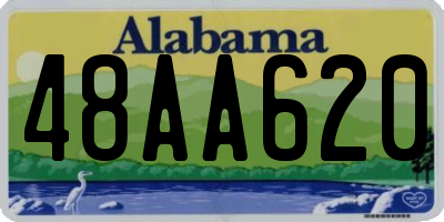 AL license plate 48AA620
