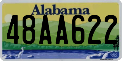 AL license plate 48AA622