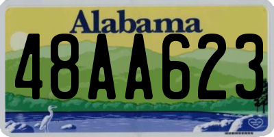 AL license plate 48AA623