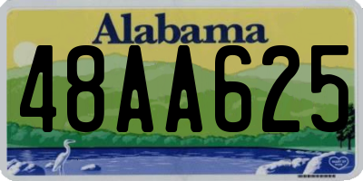 AL license plate 48AA625