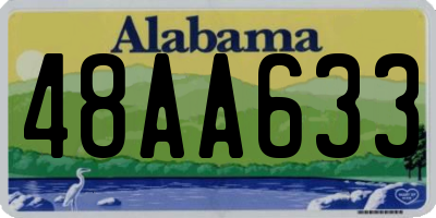 AL license plate 48AA633