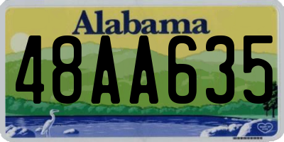 AL license plate 48AA635