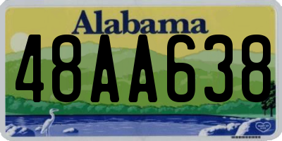 AL license plate 48AA638