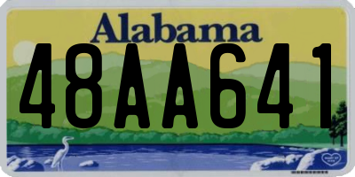 AL license plate 48AA641