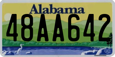 AL license plate 48AA642