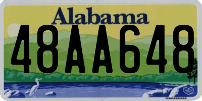 AL license plate 48AA648