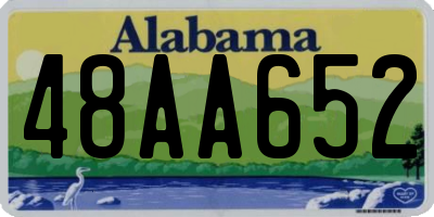 AL license plate 48AA652