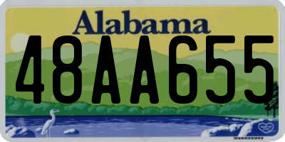 AL license plate 48AA655