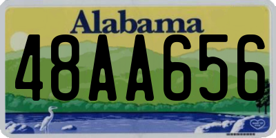 AL license plate 48AA656