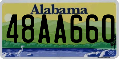 AL license plate 48AA660