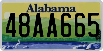 AL license plate 48AA665