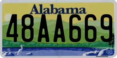 AL license plate 48AA669