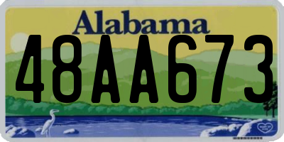 AL license plate 48AA673