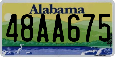 AL license plate 48AA675