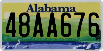 AL license plate 48AA676