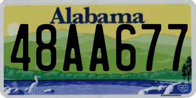 AL license plate 48AA677