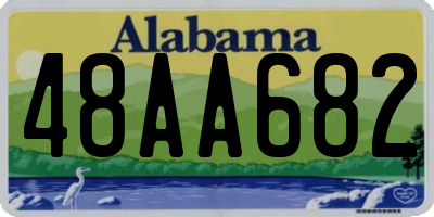 AL license plate 48AA682
