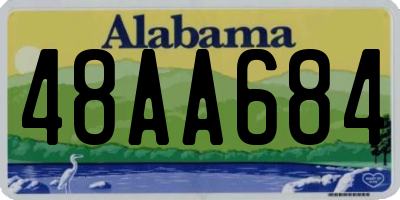 AL license plate 48AA684
