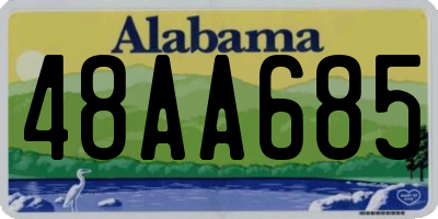 AL license plate 48AA685