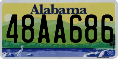AL license plate 48AA686
