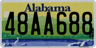 AL license plate 48AA688
