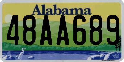 AL license plate 48AA689