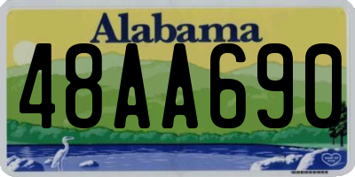 AL license plate 48AA690