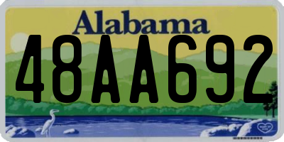 AL license plate 48AA692