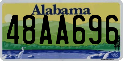 AL license plate 48AA696