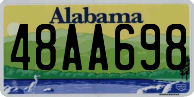 AL license plate 48AA698