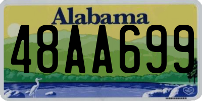 AL license plate 48AA699