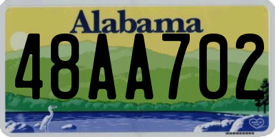 AL license plate 48AA702