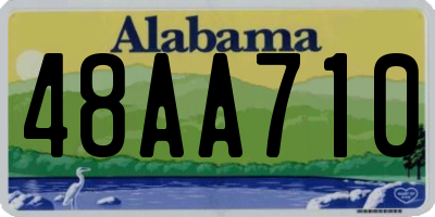 AL license plate 48AA710