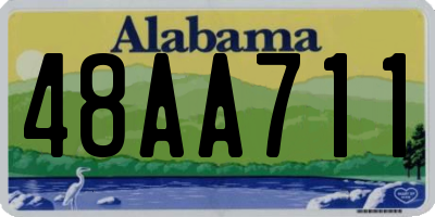 AL license plate 48AA711