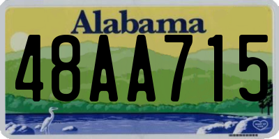 AL license plate 48AA715