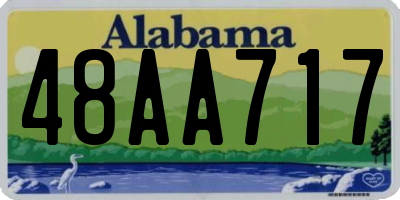 AL license plate 48AA717